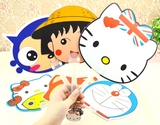 批发儿童塑料卡通扇子男女小学生日用广告扇大号日式折叠动漫扇子