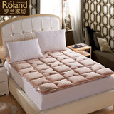 保暖床垫加厚 罗兰家纺床上用品正品榻榻米垫被新款法莱绒床褥子
