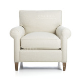 新品简约现代白色单人布艺沙发 休闲沙发椅 卧室单人沙发 现货
