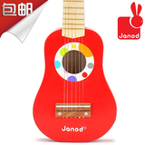 包邮 法国janod 木质儿童吉他可弹奏 6线钢丝线 宝宝音乐器早教