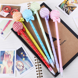 甜柠檬 韩国创意文具棒棒糖原子笔清新可爱圆珠笔蓝色学生奖品