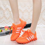 16黑色爆款春秋新款韩版桔红气垫运动鞋女荧光绿网布跑步鞋学生网