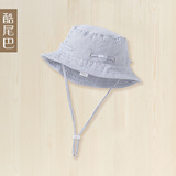 婴儿帽子夏 0-1岁宝宝太阳帽儿童渔夫帽可调节纯棉新生儿遮阳帽
