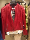 【正品】Massimo Dutti  4715565 枚红色羊皮夹克 04715565600