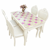 PVC桌布长方形餐桌布正方形塑料垫印花桌垫茶几防水防油防烫免洗