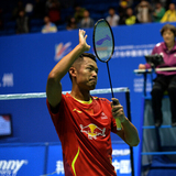 李宁2014年 新款羽毛球服 林丹夺冠大师赛 中国全英比赛款 蓝红色