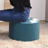家用时尚创意小板凳子圆矮凳实木皮敦凳子换鞋凳沙发成人客厅