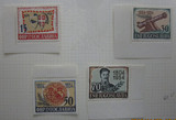 南斯拉夫邮票1954年第一次塞尔维亚起义150周年4全 轻贴
