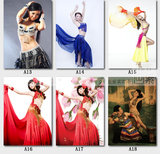 印度文化艺术壁画肚皮舞挂画阿拉伯风情舞蹈装饰画美女跳舞无框画