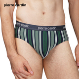 皮尔卡丹新款运动男士三角裤超细旦莫代尔莱卡彩色条纹内裤
