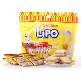 【满99包邮】LIPO白巧克力面包干休闲鸡蛋零食品饼干300g*2