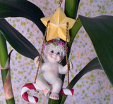 创意圣诞节装饰品圣诞树小挂件圣诞礼物可爱小天使荡秋千娃娃吊件