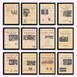 定制旧海报民国时期旧报纸复古经典广告实木有框装饰画照片墙挂画