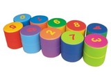 幼儿园软体器材数字方木拼搭积木圆形凳子软包字母凳子早教园10件