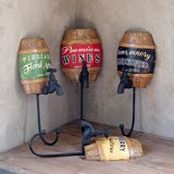 美式法式复古啤酒桶创意加长水龙头装饰品酒吧咖啡厅墙面壁饰挂钩