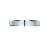 香港正品代购Tiffany男款戒指蒂芙尼男士3mm宽铂金戒指情侣款戒指