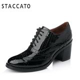 STACCATO/思加图2015秋季专柜同款漆皮牛皮女单鞋9XA01CM5