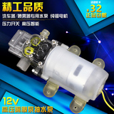 12V高压 智能水泵 喷雾器洗车器 专用隔膜泵 家用220V带压力开关