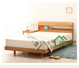 日式纯实木床1.8米白橡木床1.5双人床1.2单人床简约现代卧室定制
