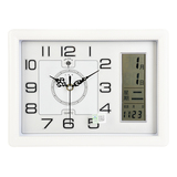 北极星台历方形挂钟 静音个性日历时钟客厅石英钟表 可摆放座钟表