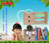 创意桌面小书架简易桌上书架置物架现代简约学生儿童办公收纳实木