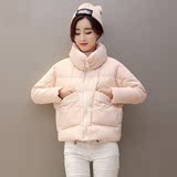 棉服女短款2015新款韩版棉衣女短款宽松大码棉棉袄女冬装加厚外套