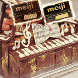 进口零食店日本限定朱古力Meiji明治牛奶钢琴巧克力28枚130G