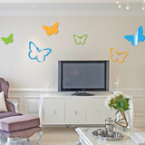 亚克力3d镜面贴客厅卧室电视饭厅儿童水晶立体墙贴蝴蝶壁房间装饰