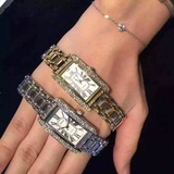 香港正品代购 专柜 crisella手表 施华洛世奇水晶腕表 方形表盘