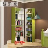 加高书架长40宽24高约160cm小型简约板式书柜置物储物收纳柜绿白