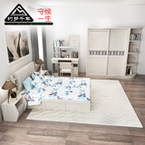 约梦千年 卧室家具床+床垫+衣柜组合 高箱床储物双人床1.5/1.8米