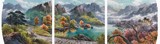 朝鲜画 中国画水墨山水画工笔客厅酒店装饰风水画 书法字画