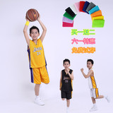 nba科比儿童篮球服 中小学生篮球服比赛运动服团体演出服套装童装