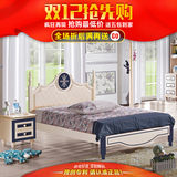 韩式青少年儿童房家具田园简易儿童床男孩床王子1.2米1.5米高箱床