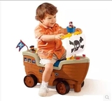 小泰克宝宝海盗船学步车多功能儿童玩具滑行车可坐防侧翻生日礼物