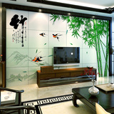 3D客厅文化砖 电视瓷砖背景墙砖 影视墙雕刻抛釉砖 中式竹子包邮