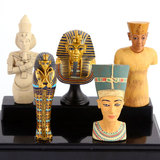 古埃及 法老图坦卡蒙 王妃黄金面具半身雕像模型珍藏人偶收藏摆件