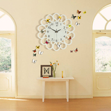 简约钟表创意挂钟静音客厅时钟挂表现代艺术时钟个性大号石英墙钟