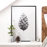 NOC 宜家北欧风格客厅餐厅卧室挂画壁画相框画黑白海报植物装饰画