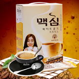 韩国麦馨白金咖啡100条礼盒进口韩国咖啡Maxim麦馨三合一速溶咖啡