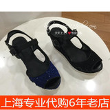 Staccato/思加图~上海专柜正品 2016春夏款女鞋坡跟鱼嘴凉鞋9FH94