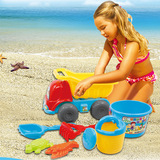 沙滩玩具大号夏季铁铲玩沙玩水玩雪玩具组合套装儿童沙滩玩具车