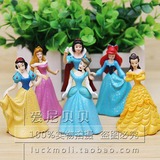 迪士尼公主系列 白雪公主 灰姑娘 6款公主摆件玩具模型公仔礼物