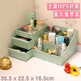 简约化妆品收纳盒桌面梳妆盒创意护肤品盒洗漱台浴室整理储物盒小
