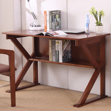 北欧简易实木电脑桌台式家用写字台日式办公桌简约现代小户型书桌