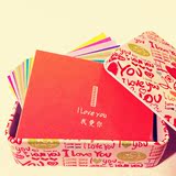 情人节创意生日礼物送男友女友情侣表白小卡片铁盒爱情明信片定制