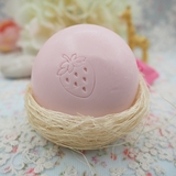 日本Pelican|可爱草莓牛奶香氛美肤香皂润肤皂80g 保湿美白身体皂