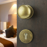 泰好铜锁 台湾世连泰好 全铜球形现代美式室内分体房门锁 ME 1239