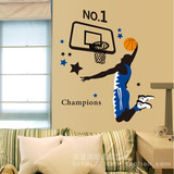 大灌篮墙贴 儿童房间客厅卧室墙壁贴画篮球运动 学校体育装饰贴纸