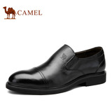 Camel 骆驼男鞋 潮流单鞋商务正装皮鞋牛皮套脚 男士皮鞋子